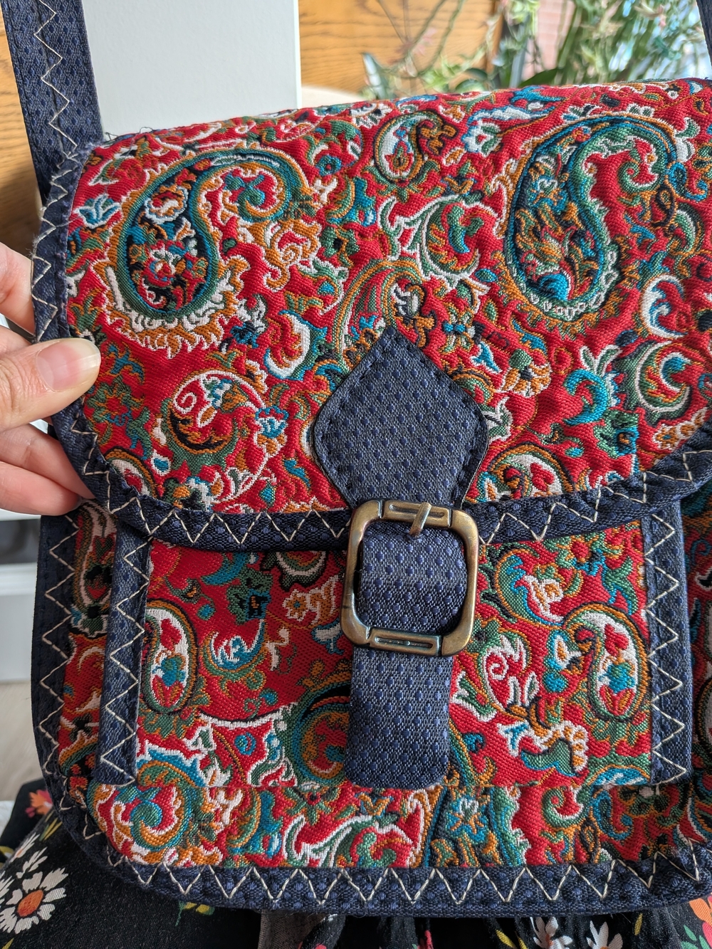 Turkish Paisley Crossbody Bag